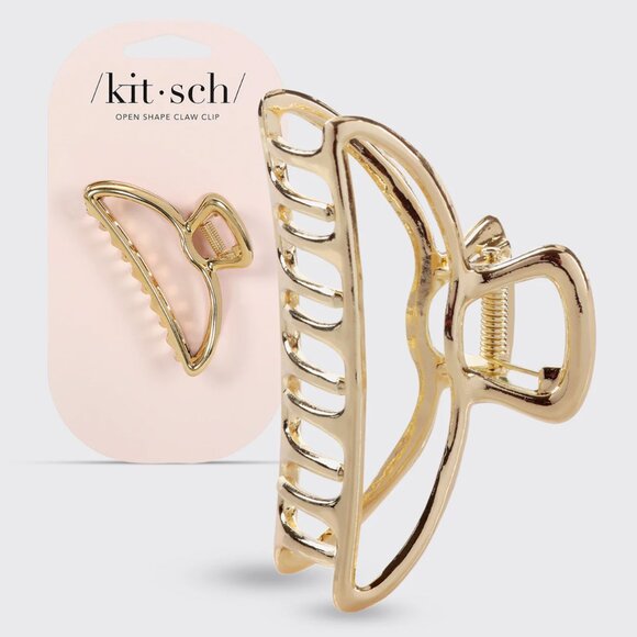 *Open Shape Claw Clip - Gold - Picture 3 of 9